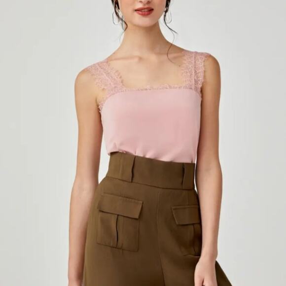 Love Bonito Pink Amara Lace Trim Camisole - Picture 3 of 15